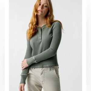 Amo Thermal Henley Tee